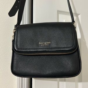 Kate Spade New York Run Around Pebbled Leather Flap Crossbody